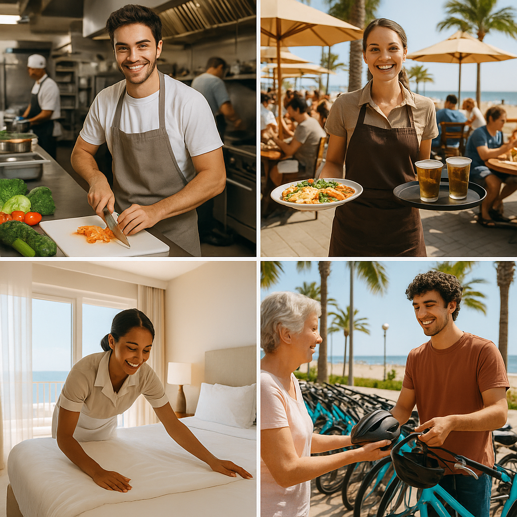 Working in dream vacation regions